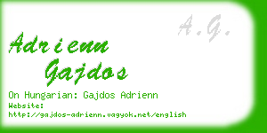 adrienn gajdos business card